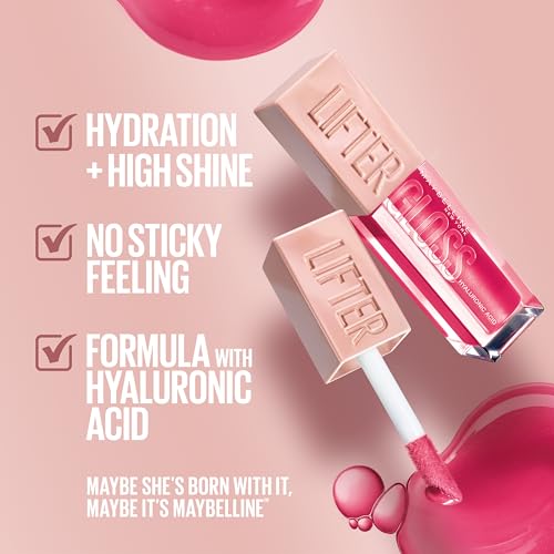 Lifter Gloss, Lip Gloss with Hyaluronic Acid, Bubblegum