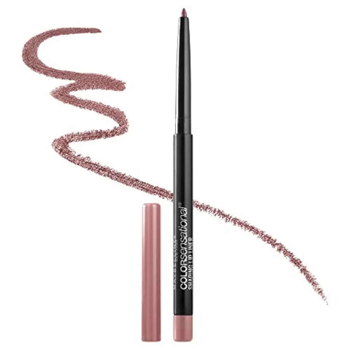 Maybelline Color Sensational Shaping Lip Liner with Self-Sharpening Tip, Dusty Rose, 1 Count