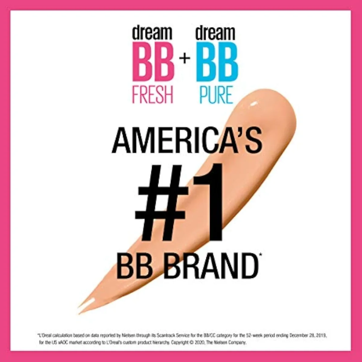 Dream Fresh Skin Hydrating BB cream, 8-in-1 Skin Perfecting Beauty Balm with Broad Spectrum SPF 30, Sheer Tint Coverage, Oil-Free, Light, 1 Fl Oz