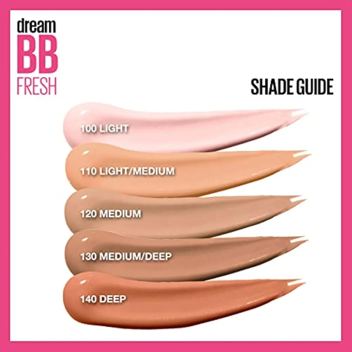 Dream Fresh Skin Hydrating BB cream, 8-in-1 Skin Perfecting Beauty Balm with Broad Spectrum SPF 30, Sheer Tint Coverage, Oil-Free, Light/Medium, 1 Fl Oz