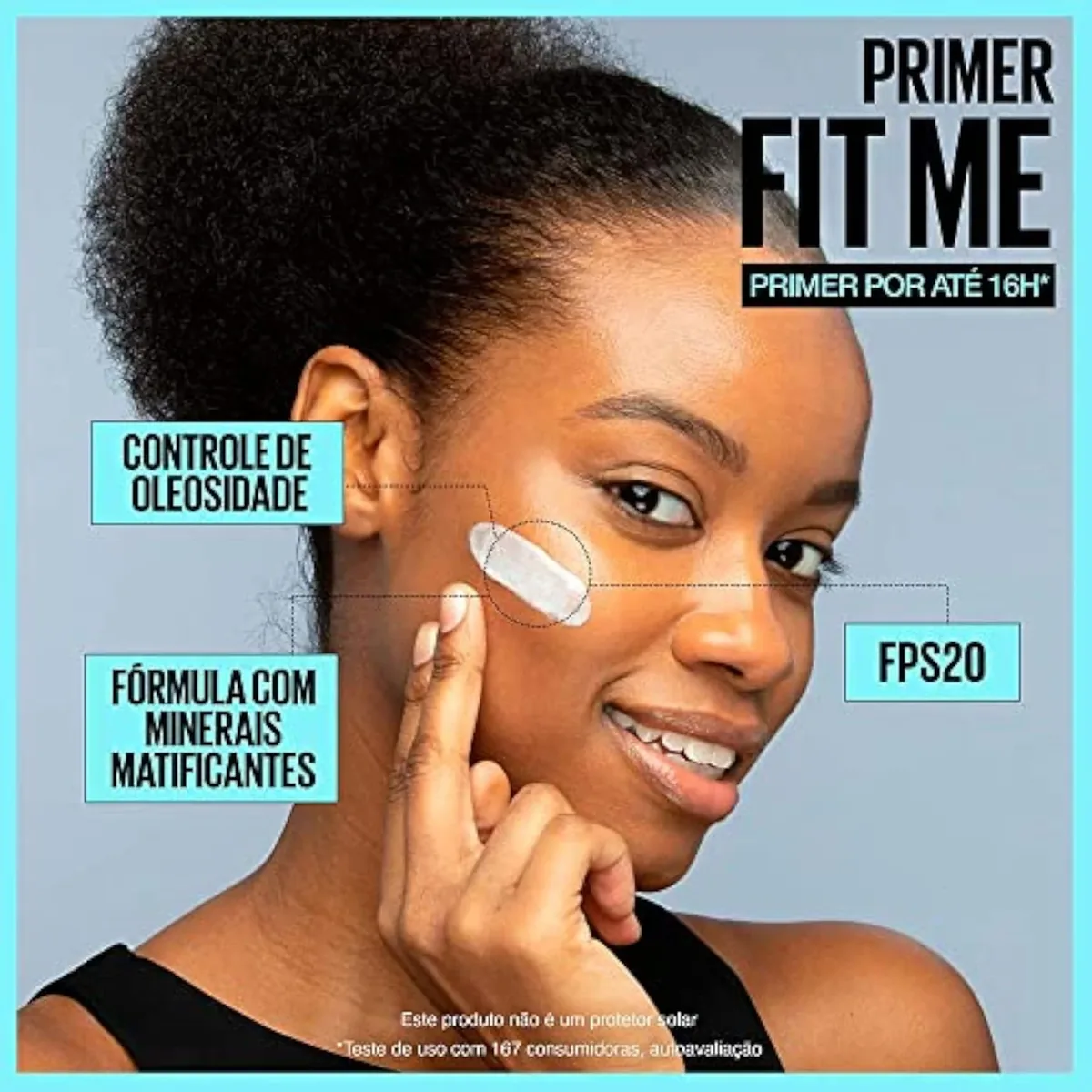 Fit Me Matte + Poreless Mattifying Face Primer Makeup With Sunscreen, Broad Spectrum SPF 20, 16HR Wear, Shine Control, Clear, 1 Count