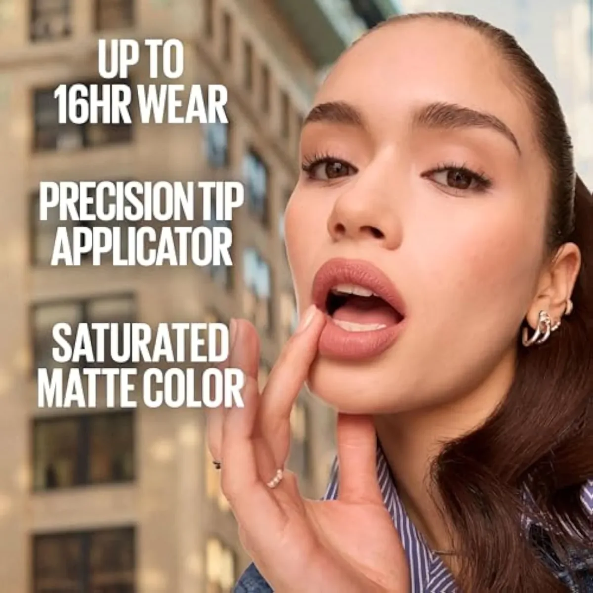 Super Stay Matte Ink Liquid Lipstick Makeup, Long Lasting High Impact Color, Up to 16H Wear, Mover, Brown, 1 Count, Packaging May Vary
