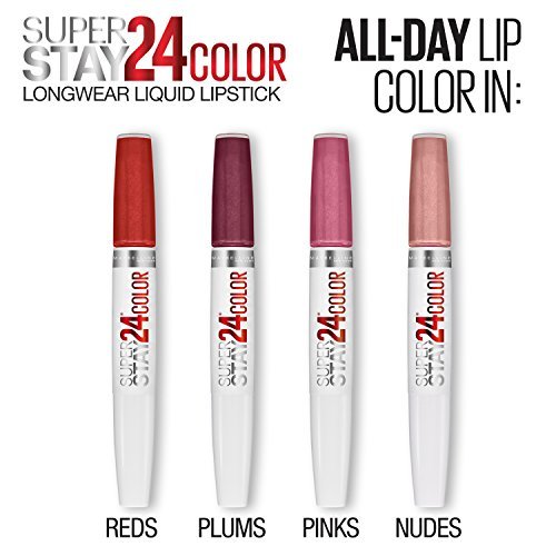 Super Stay 24, 2-Step Liquid Lipstick Makeup, Long Lasting Highly Pigmented Color with Moisturizing Balm, Forever Chestnut, Brown, 1 Count