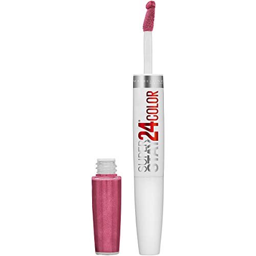 Super Stay 24, 2-Step Liquid Lipstick Makeup, Long Lasting Highly Pigmented Color with Moisturizing Balm, Blush On, Pink, 1 Count