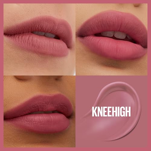 Super Stay Teddy Lip Tint, Long Lasting Matte Lipstick For Up To 12HR Wear, Kneehigh, 1 Count