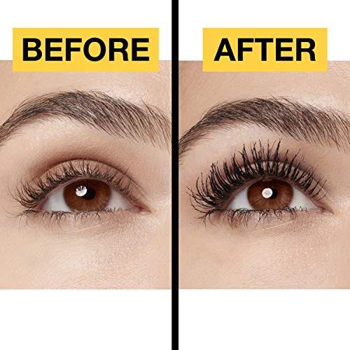 Volum' Express Colossal Waterproof Mascara Makeup, Volumizing, Glam Black, 1 Count