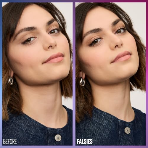 Volum' Express The Falsies Waterproof Mascara, Volumizing and Separating Make Up Formula, Very Black, 1 Count