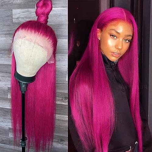 Hot Pink Lace Front Wig