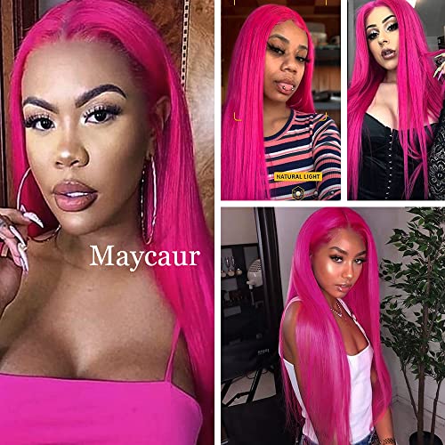 Hot Pink Lace Front Wig