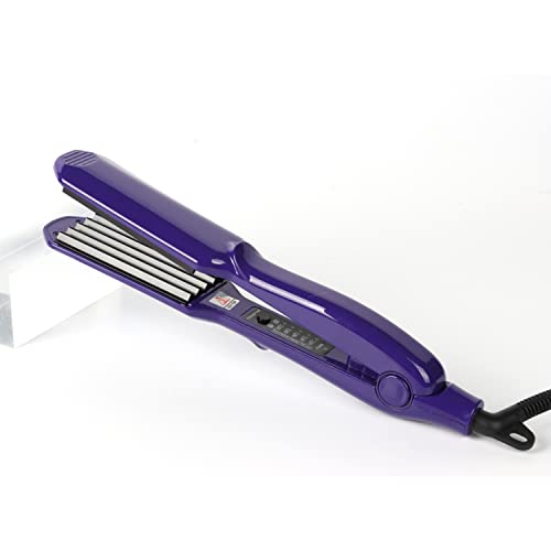 Ceramic Crimper Iron Volumizing Fluffy Hair Anti Static Adjustable Temp