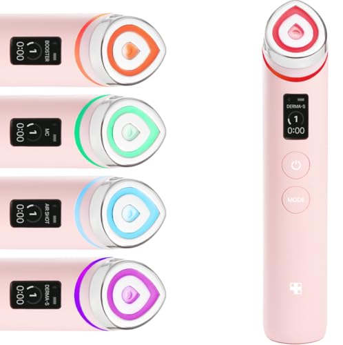 Booster Pro 6 in 1 Real Glass Glow Beauty Massager Pink