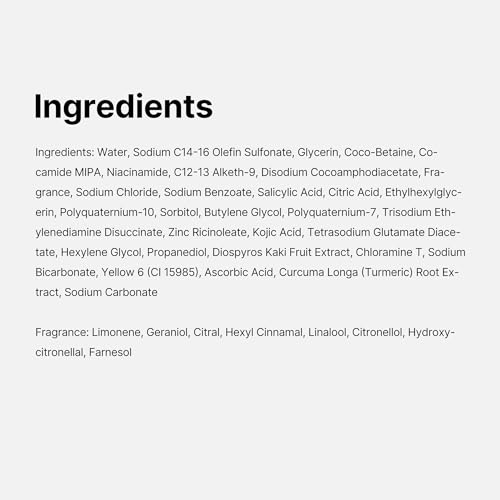 Kojic Acid Turmeric Brightening Body Wash