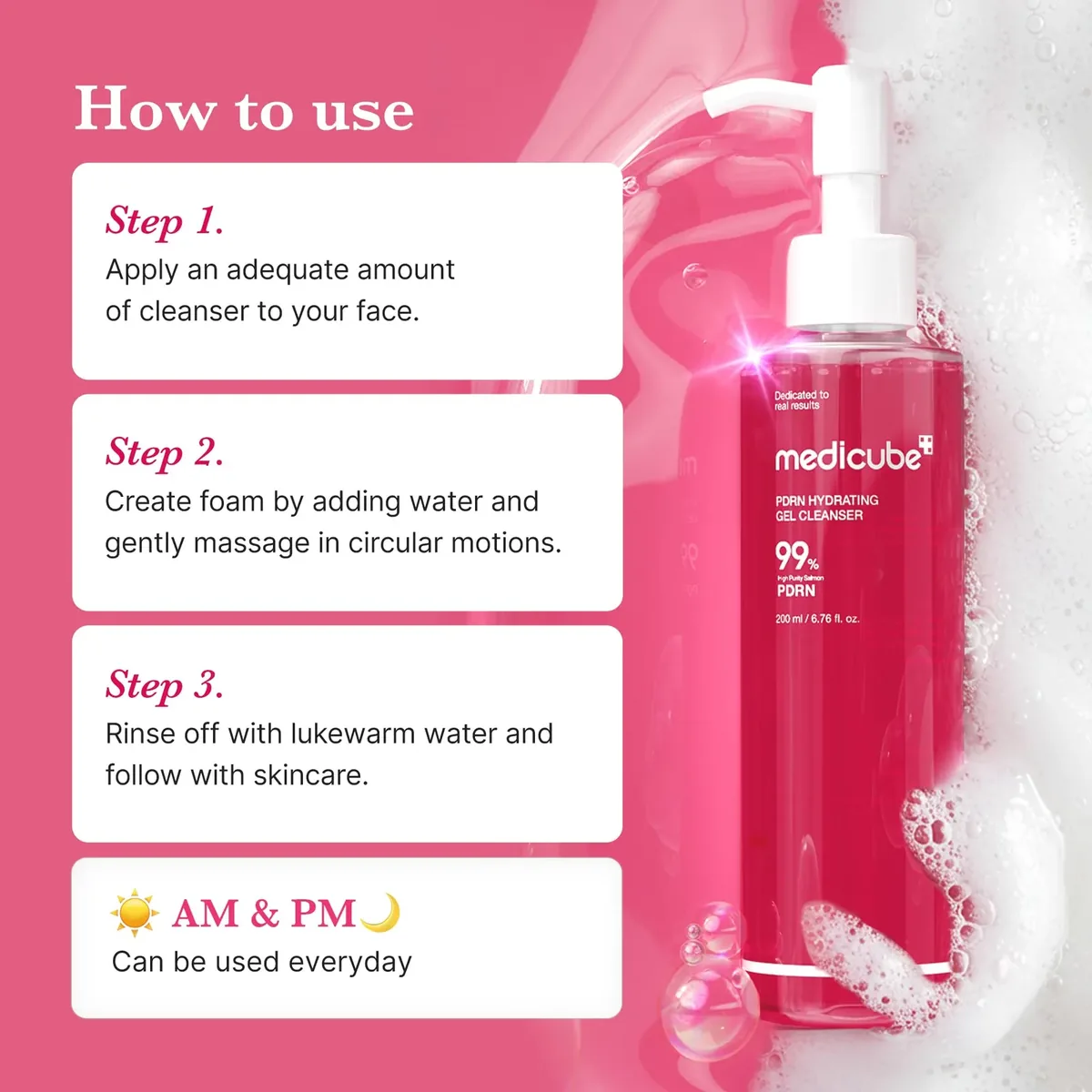 PDRN Jelly to Foam Cleanser