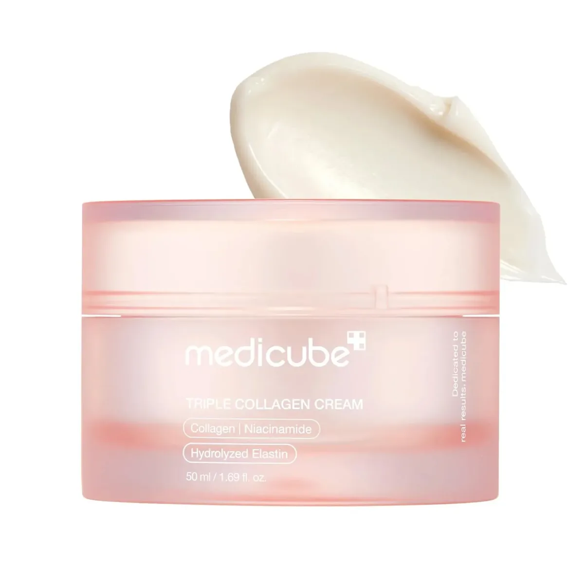 Triple Collagen Cream - Hydrating & Firming Moisturizer with Hyaluronic Acid, Premium Elastin, Shea Butter