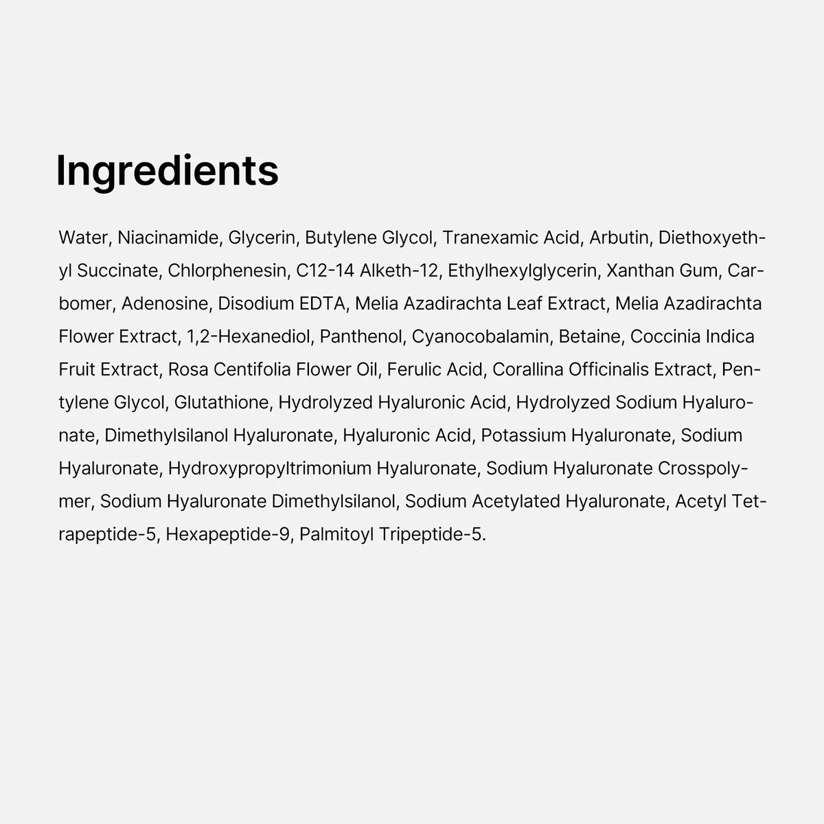 TXA Niacinamide Facial Serum
