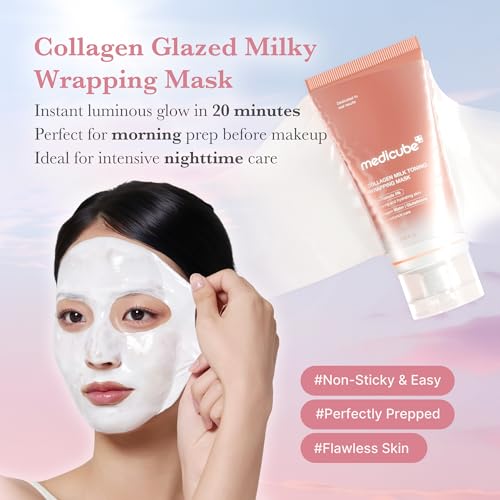 Wrapping Mask Collagen Glazed Milky Glow - Daytime Peel Off Mask
