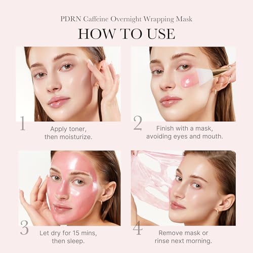 Wrapping Mask PDRN Caffeine - Overnight Peel Off Facial Mask