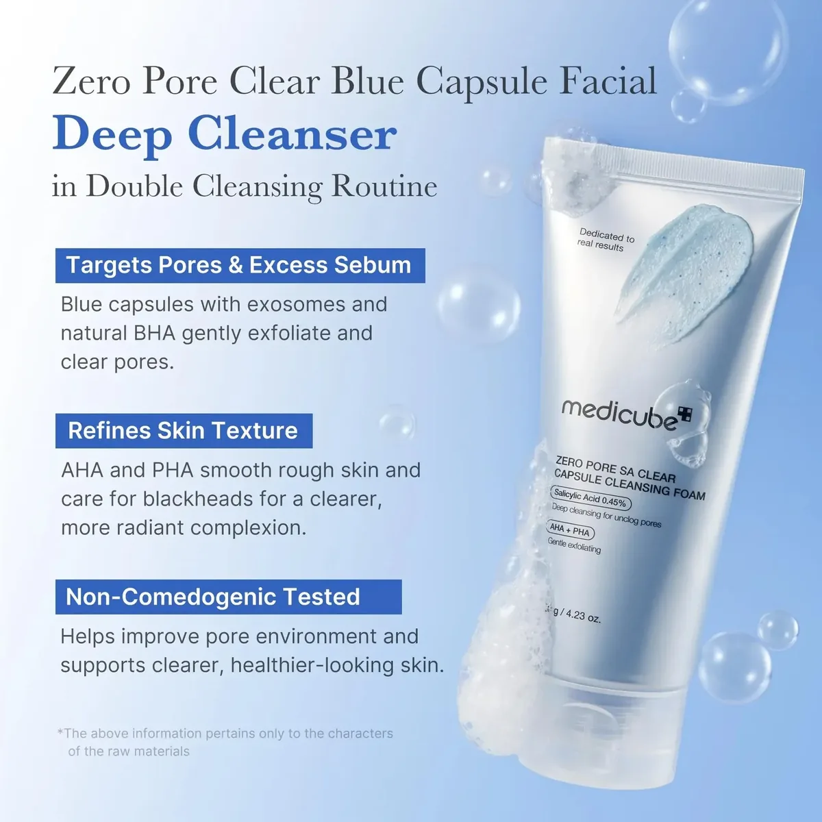 Zero Pore Clear Blue Capsule Facial Deep Cleanser