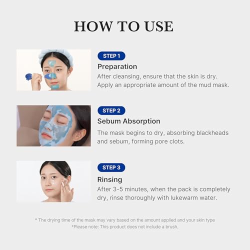 Zero Pore Mud Mask & Brush Set for Pore Care