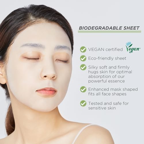 Official Best Korean Sheet Mask - Tea Tree Essential Face Mask 4 Sheets Skin Soothing Trea