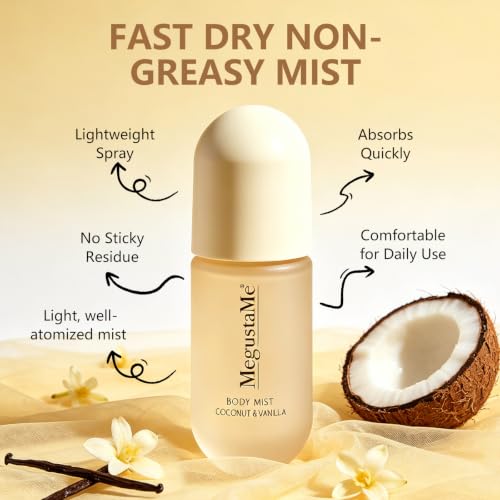 Coconut Vanilla Body Mist for Women