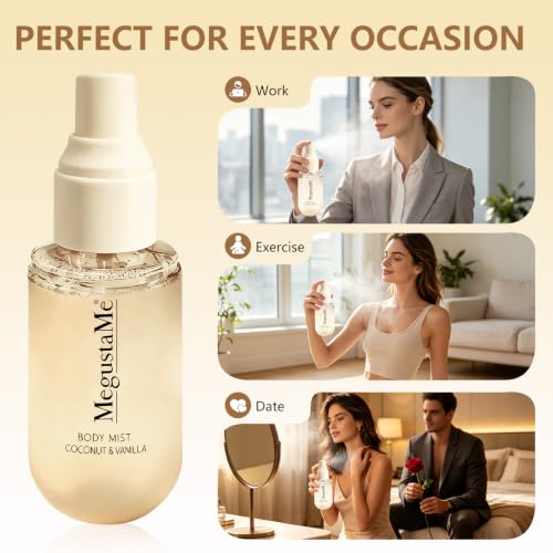 Coconut Vanilla Body Mist for Women