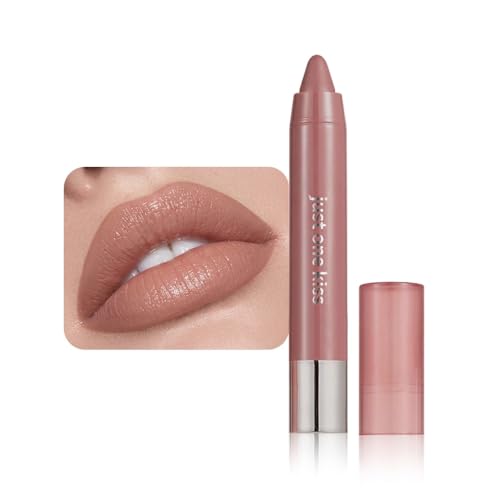 Warm Nuetral Nude Hydrating Creamy Lipstick Lip Crayon, 01#