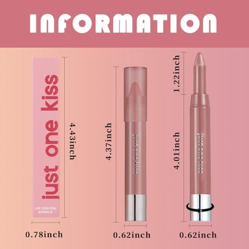 Warm Nuetral Nude Hydrating Creamy Lipstick Lip Crayon, 01#