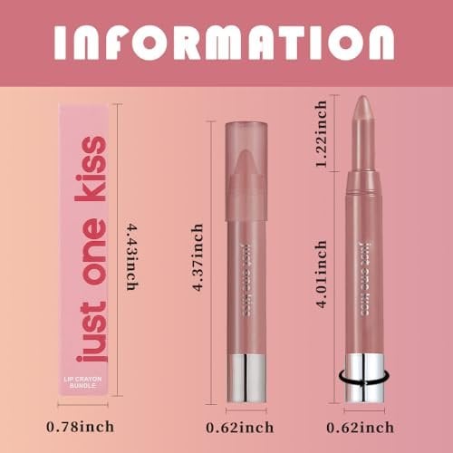 Warm Nuetral Nude Hydrating Creamy Lipstick Lip Crayon, 01#
