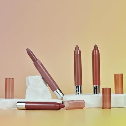 Warm Nuetral Nude Hydrating Creamy Lipstick Lip Crayon, 01#