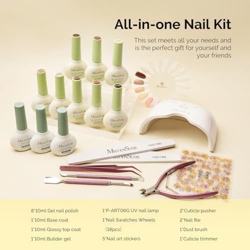 Gel Nail Kit with Cordless UV Lamp