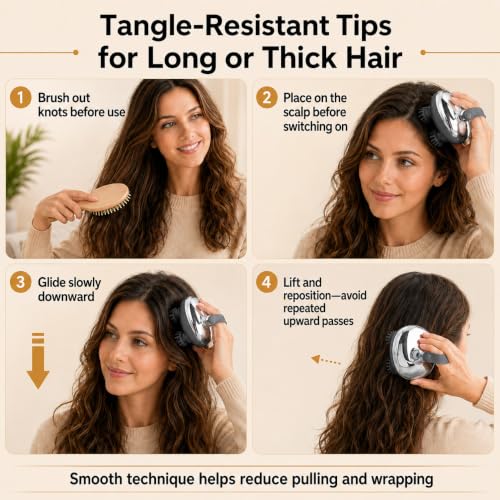 Electric Scalp Massager 2 Claw Sets IPX7 Waterproof