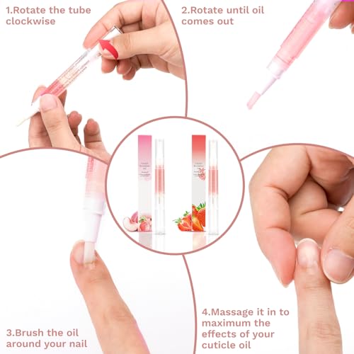 2PCS Cuticle Oil Pens for Nail Care