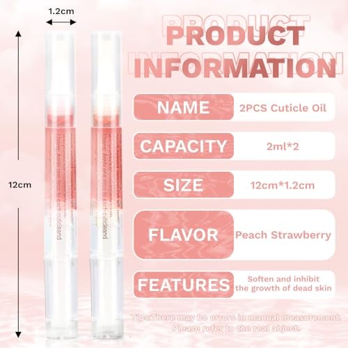 2PCS Cuticle Oil Pens for Nail Care