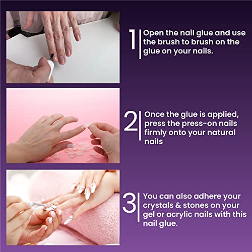 Strong-Jet Brush On Nail Glue