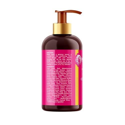 Organics Pomegranate & Honey Leave-In Conditioner for Curly Hair - Moisturizing Detangler