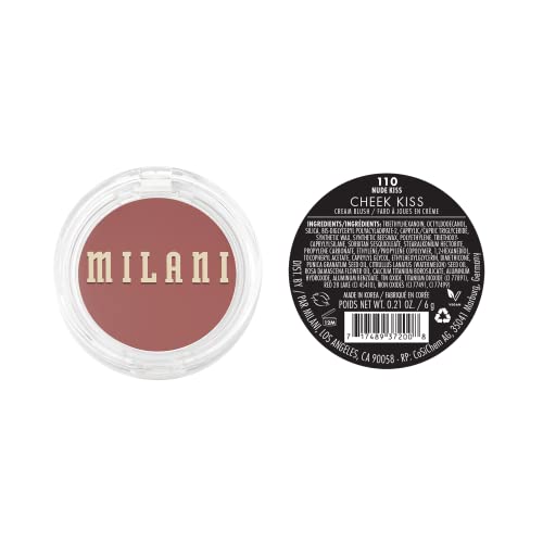 Cheek Kiss Cream Blush, Makeup Blush For Cheeks - Nude Kiss
