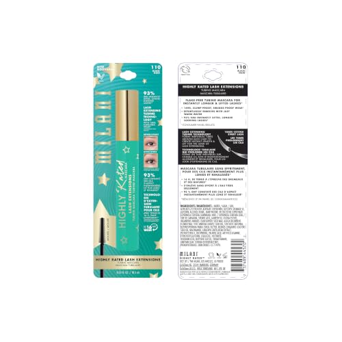 Highly Rated Tubing Mascara for Length, No Smudge Mascara - Black