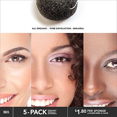 Konjac Exfoliating Organic Facial Sponge Set