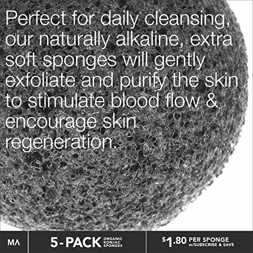 Konjac Exfoliating Organic Facial Sponge Set