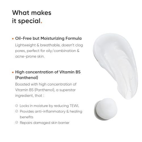 Panthenol (Vitamin B5) 10% Face Moisturizer for Oily & Acne Prone Skin