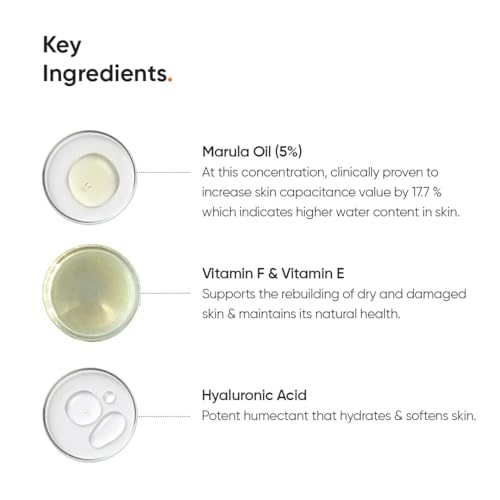 Marula Oil 5% Face Moisturizer for Dry, Dehydrated, Flaky Skin