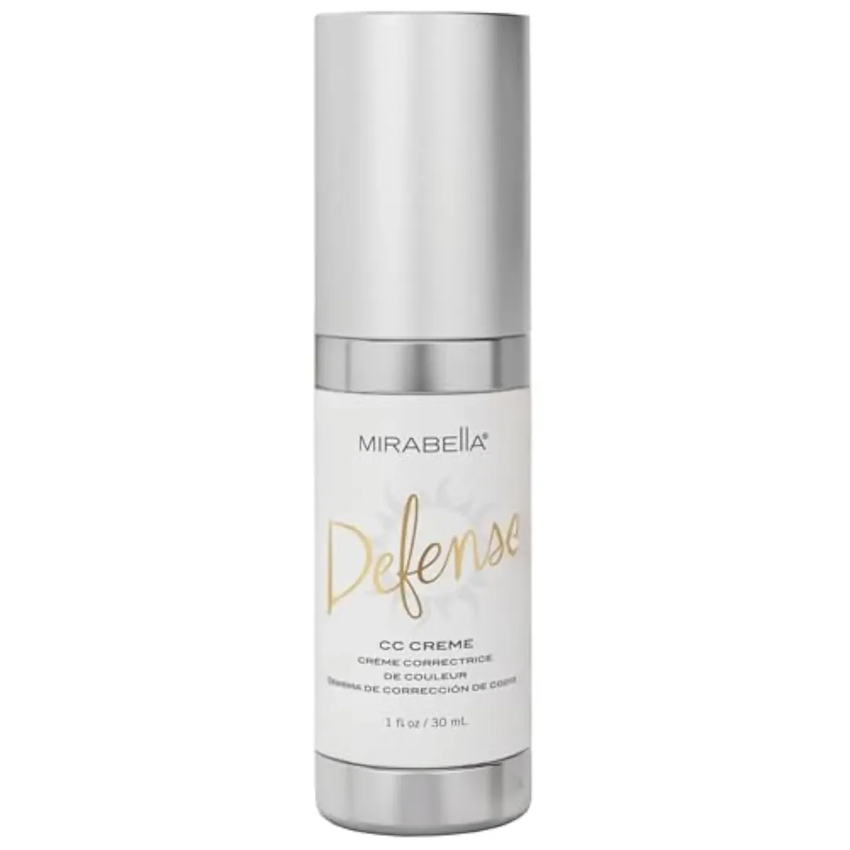 Defense CC Creme Full Coverage Foundation with SPF 20, CC Cream Foundation with Sunscreen & Hyaluronic Acid, Oil Control with Salicylic Acid - Light