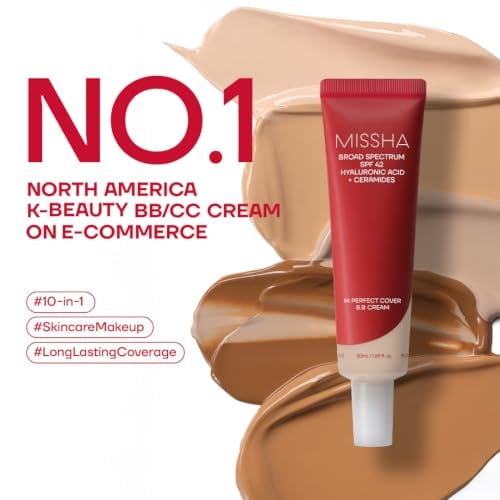 M Perfect Cover BB Cream No.23 Natural Beige SPF 42 PA+++ 1.69 oz