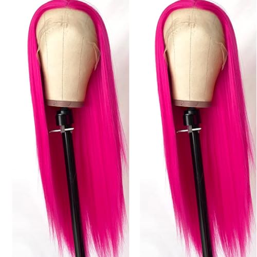 Hot Pink Lace Front Wig