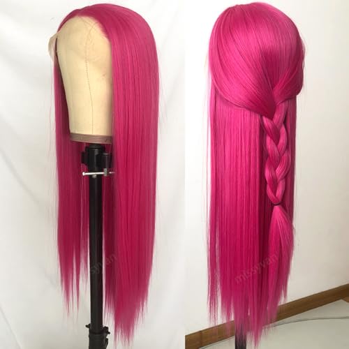 Hot Pink Lace Front Wig
