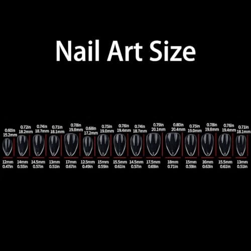 Red Press On Nails Medium Almond Burgundy Glossy Full Cover Reusable Acrylic Fake Nails Se