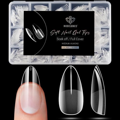 Almond Nail Tips, 510pc