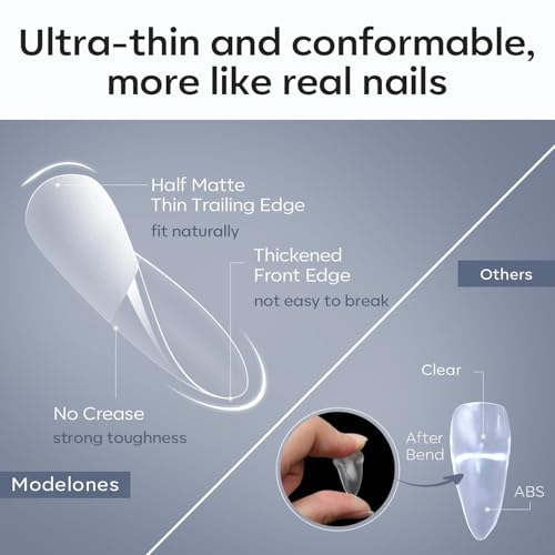 Almond Nail Tips, 510pc