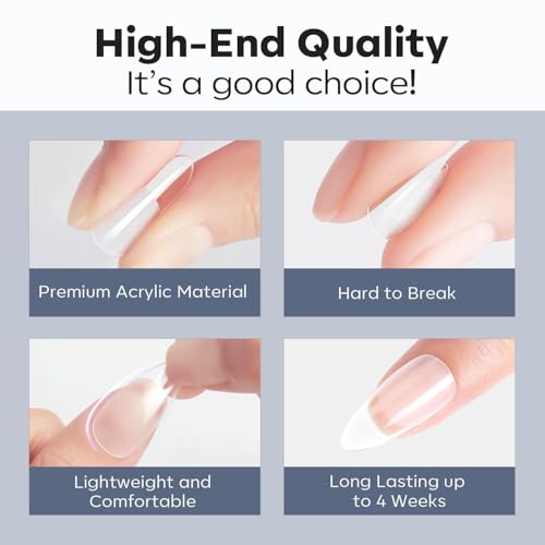Almond Nail Tips, 510pc